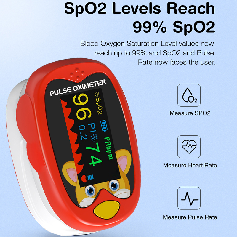 Pulse Oximeter Fingertip Rechargeable - Fingerspitzen-Pulsoxi meter USB-Aufladung Digital TFT LED-Display
