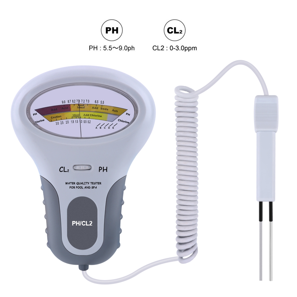 Ph Meter Digital Water Tester - PC102 Tragbarer Wasserqualitätstester Digitaler 2-in-1 PH-